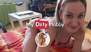 My Dirty Hobby - Stepsister gives stepbro a footjob